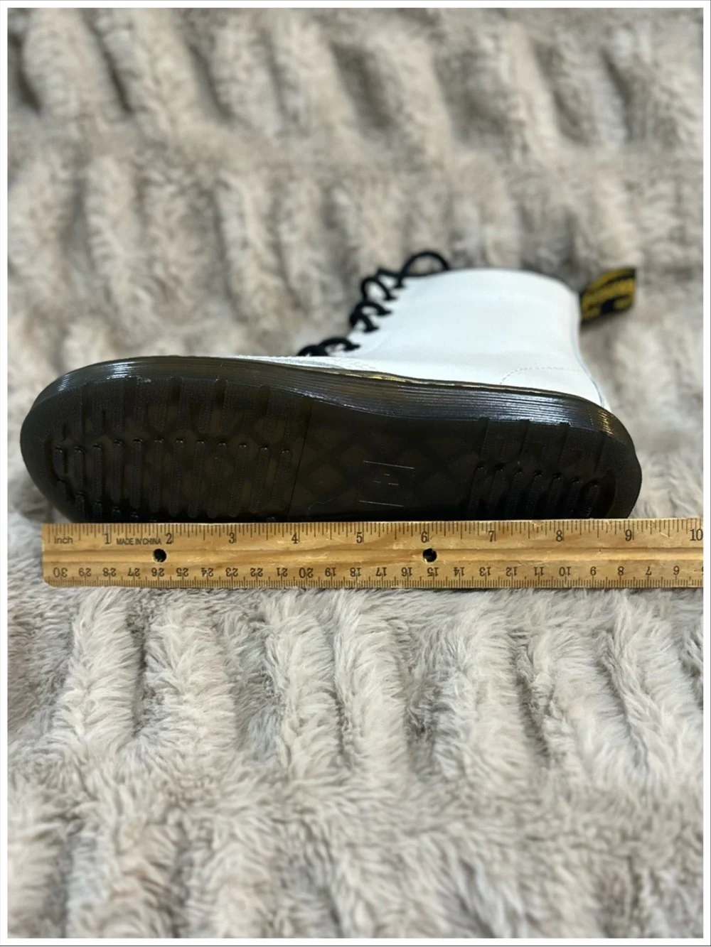 Dr. Martens Zavala J White Combat Boots – Big Kids/Youth Size 3 ~ Item #S4300